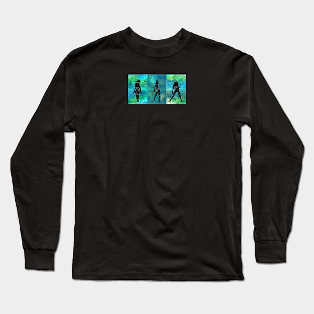 Blue Sirens Long Sleeve T-Shirt by Risk Studio Los Angeles